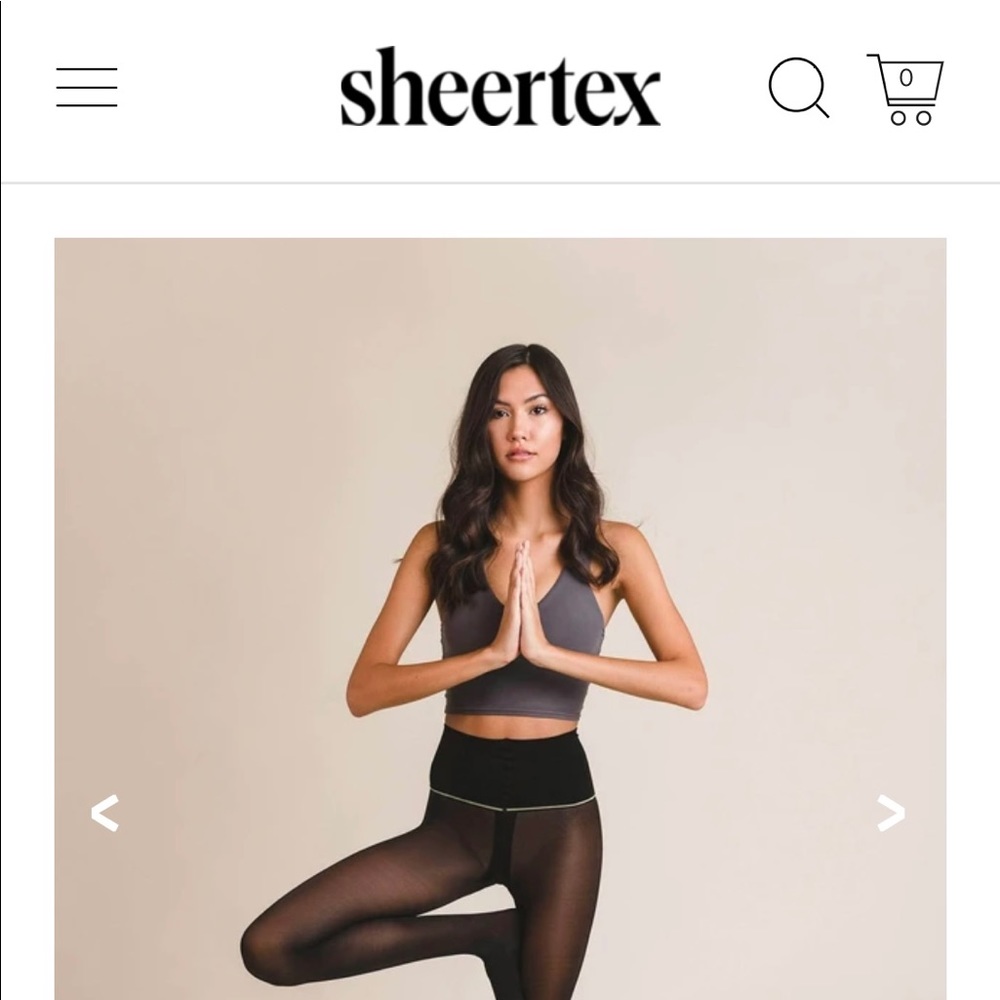 NWT SHEERTEX opaque tights size L